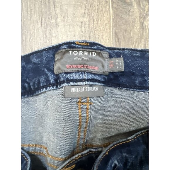 Torrid Boyfriend Straight Vintage Stretch Mid-Rise Jean Women 16S - Picture 4 of 10